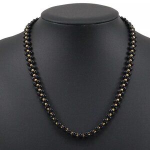 Necklace black K18 yellow gold/Coral 8.3g Women